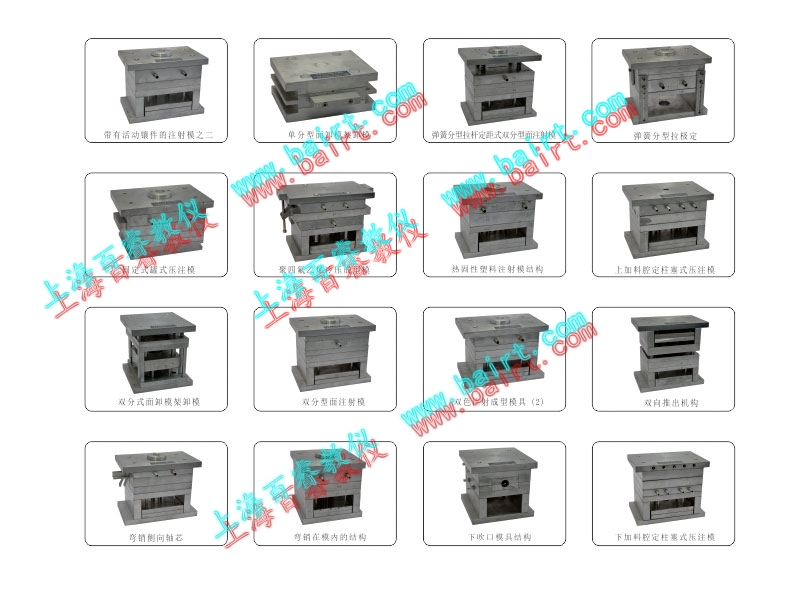 BR-M05C plastic molding process and mold design disassembly model (all aluminum)